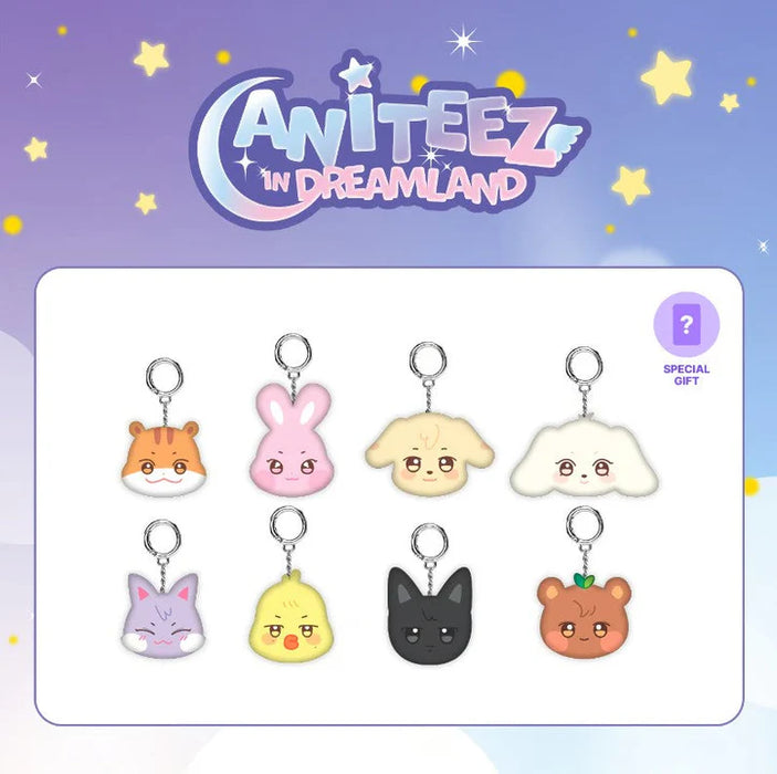 (PREORDER) ATEEZ - ANITEEZ IN THE DREAMLAND - OFFICIAL MD - MINI FACE KEYRING