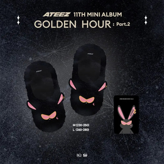 ATEEZ - GOLDEN HOUR : PART.2 POP UP OFFICIAL MD - MITO FUR SLIPPERS