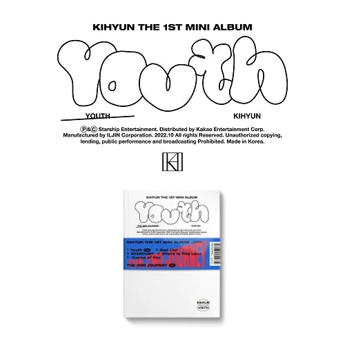 MONSTA X - KIHYUN - 1ST MINI ALBUM - YOUTH - Oh Seoul Happy THE 2ND JOURNEY Albums