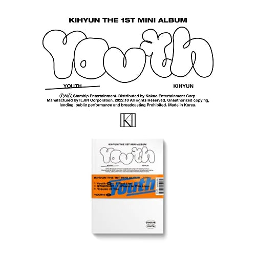 MONSTA X - KIHYUN - 1ST MINI ALBUM - YOUTH - Oh Seoul Happy YOUTH Albums