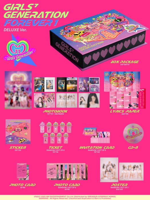 GIRLS' GENERATION - 7TH ALBUM - FOREVER 1 (DELUXE EDITION)