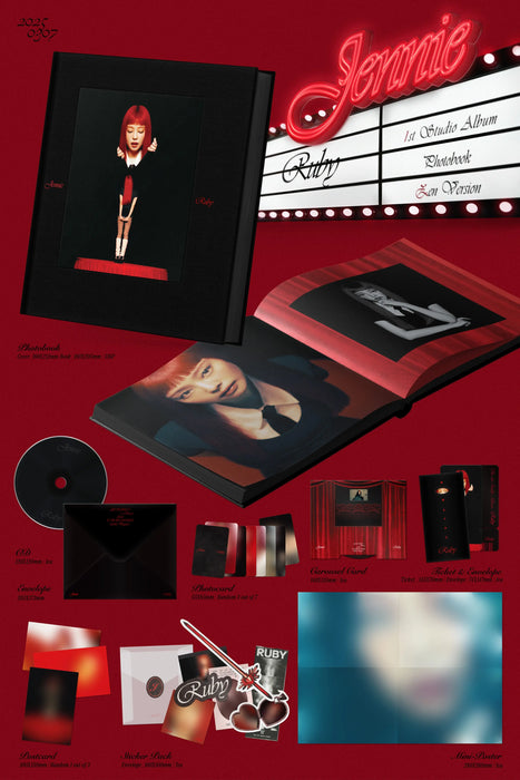 (PREORDER) BLACKPINK - JENNIE - 1ST STUDIO ALBUM - RUBY (PHOTOBOOK VER.)