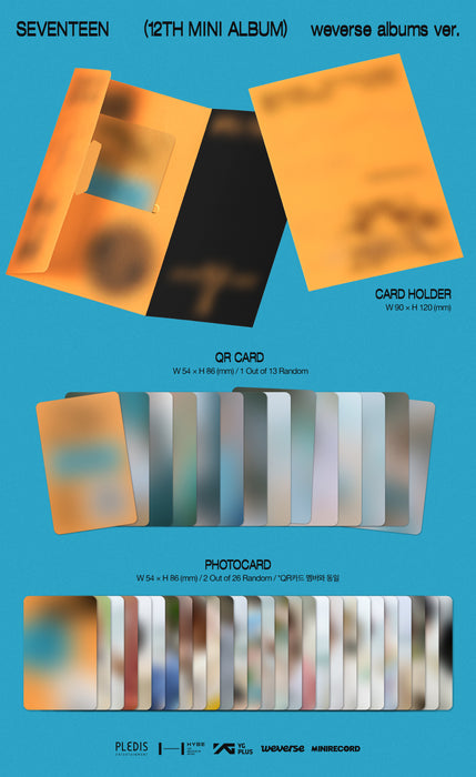 (PREORDER) SEVENTEEN - 12TH MINI ALBUM - SPILL THE FEELS (WEVERSE ALBUM VER.)